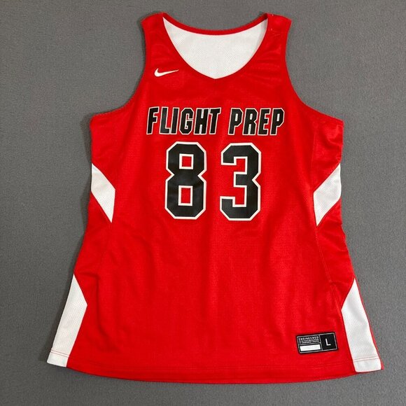 Nike Team Flight Prep Women’s Large Red Reversible Jersey and Shorts Basketball - Picture 5 of 16